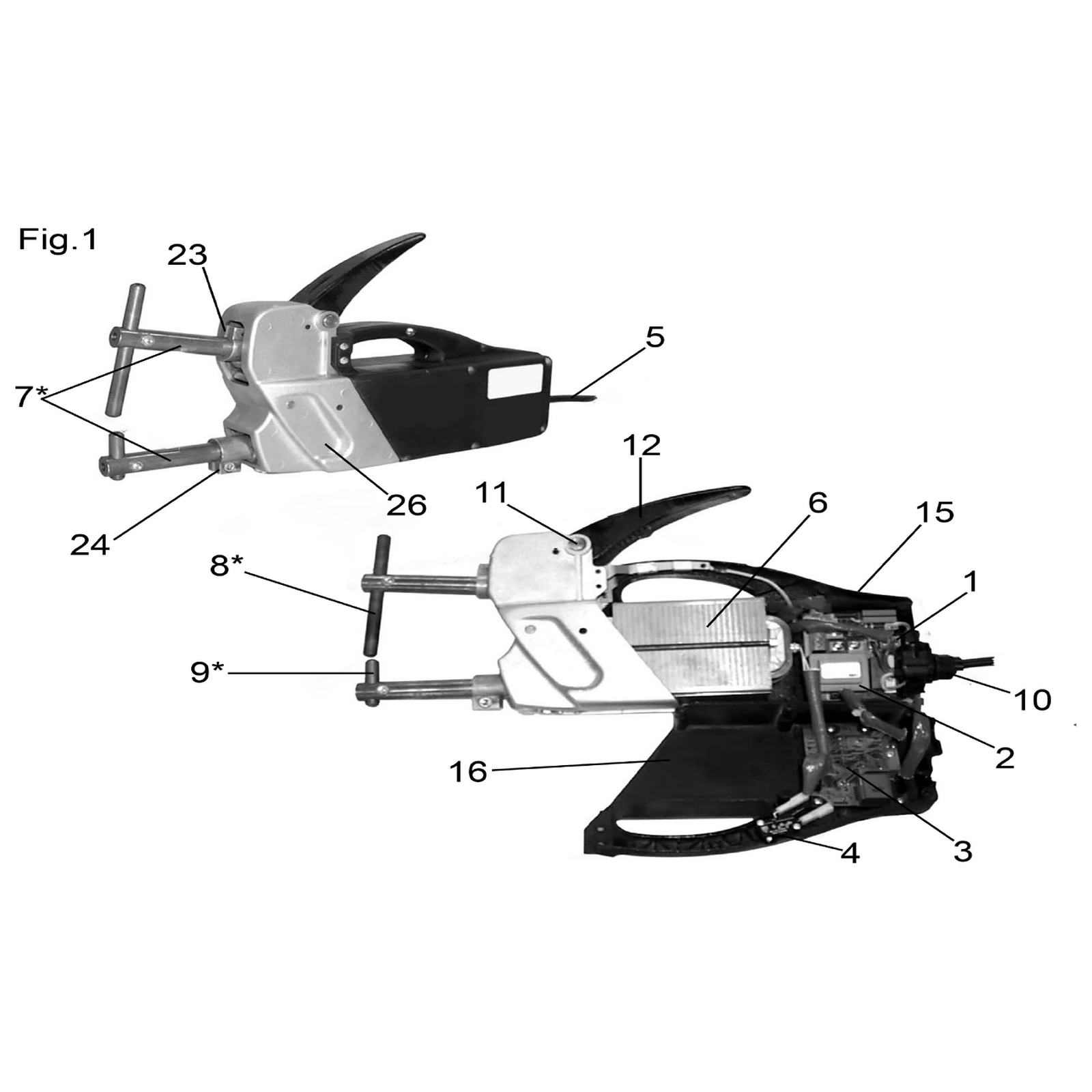 Exploded diagram for the Sealey Spot Welder with Digital Timer